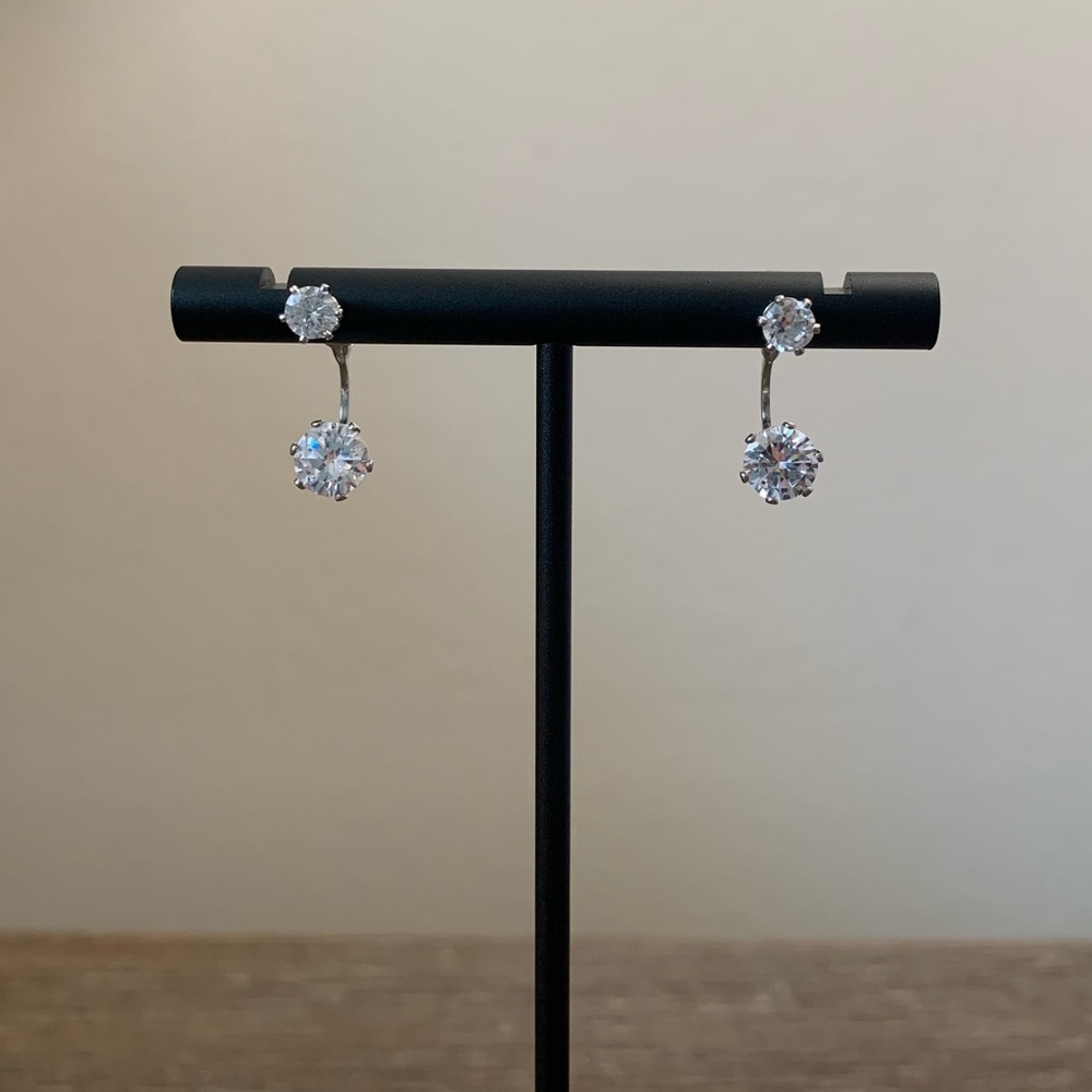 Double Diamond Earrings